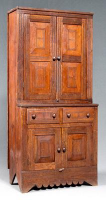 Southern folk art step back cupboard  939a8