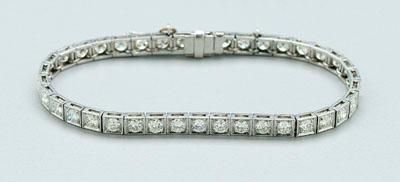 Diamond and platinum bracelet  939c9
