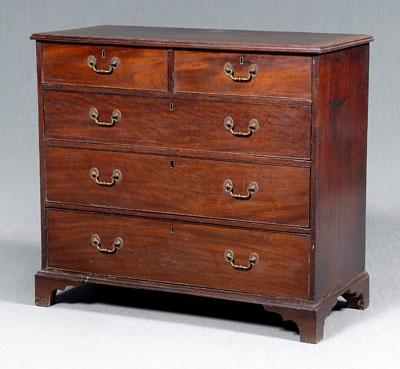 Georgian inlaid five drawer chest  939f1