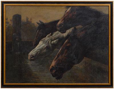 Charles Beauregard horse painting