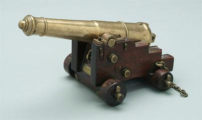 Model of ship s cannon marked 93a0a