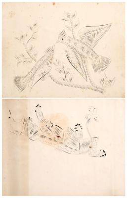 Two calligraphy drawings John 93a19