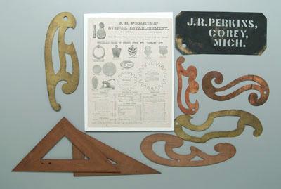 John R Perkins stenciling tools  93a1b