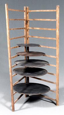 Seven tier folding baker's rack,