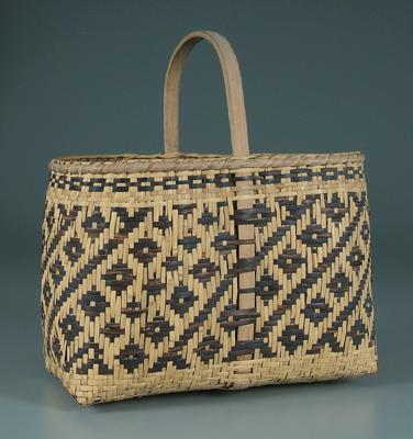 Cherokee river cane "shopper" basket,