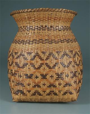 Cherokee river cane basket, traditional