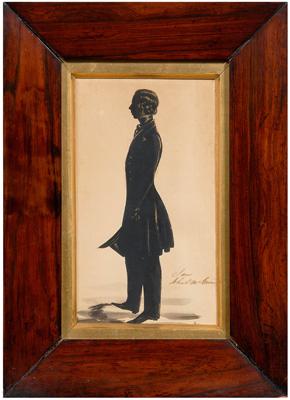 19th century full length silhouette  93a62