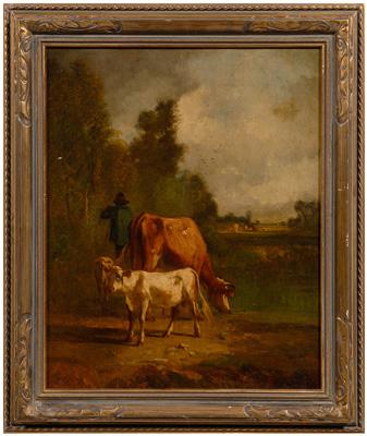 19th century pastoral painting  93a8a