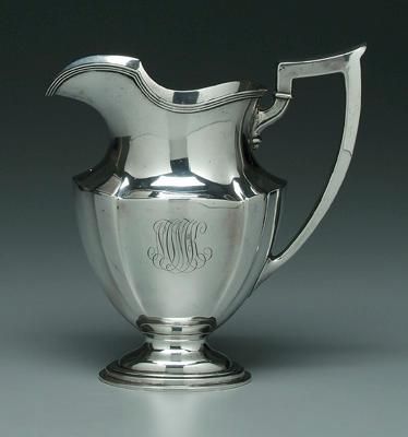 Plymouth sterling water pitcher,