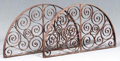 Pair iron architectural grates  93ad2