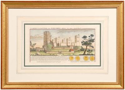 Four castle engravings by Buck: