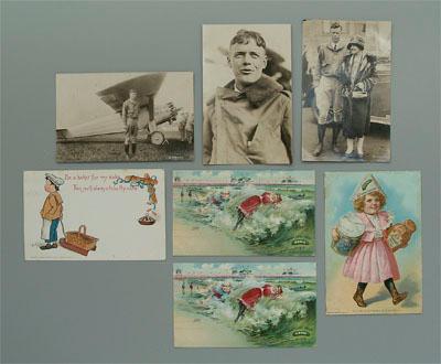 Seven post cards two Heinz advertising 93b09
