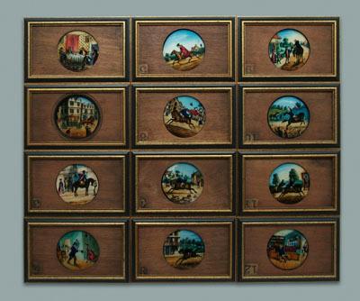 Twelve early projection slides  93b19