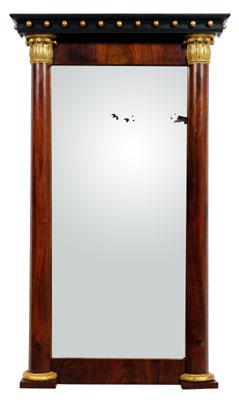 Empire mahogany pier mirror column 93b33