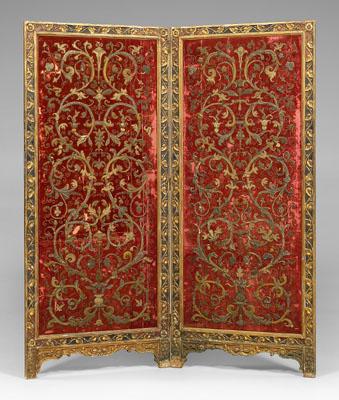 Italian carved and gilt room screen  93b38