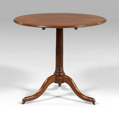 French mahogany tilt-top tea table,