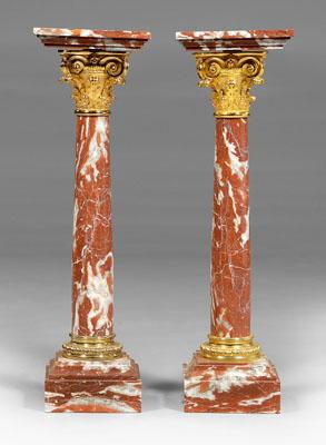 Pair Corinthian column pedestals  93772