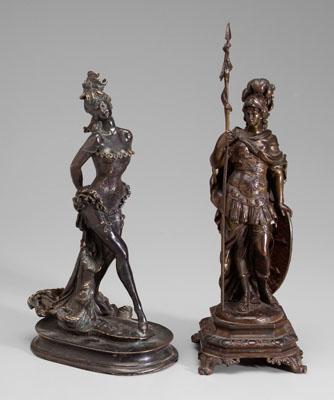 Two 20th century bronzes figure 937a7