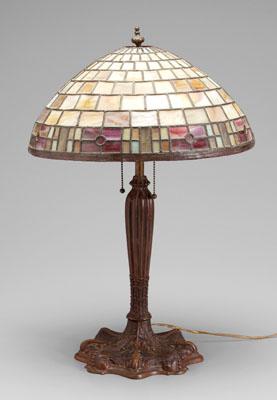 Tiffany style lamp, shade: stained