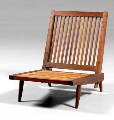 Nakashima armless chair, spindle