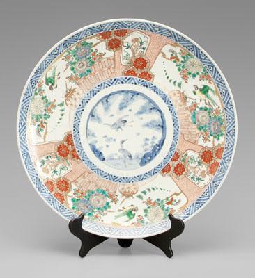 Japanese Imari charger blue and 937db