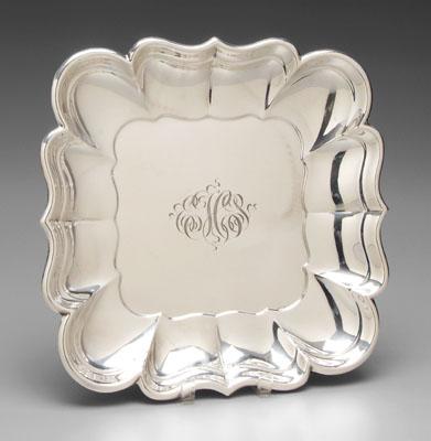 Windsor sterling tray, square with