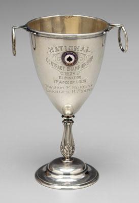 Sterling bridge trophy, urn form