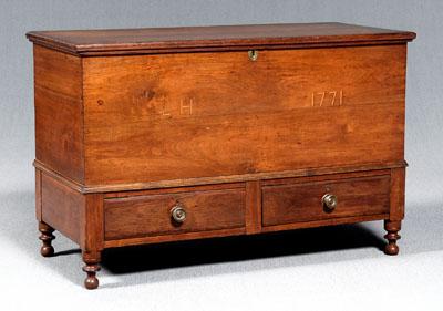 Southern chest dated 1771 walnut 93872