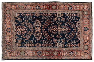 Persian rug repeating floral designs 93885
