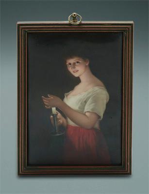 Hand painted porcelain plaque  938e9