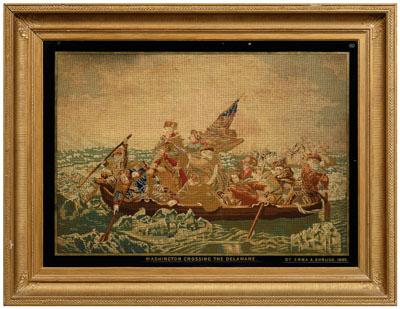 George Washington needlework, large-scale