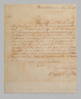 George Washington autograph letter,
