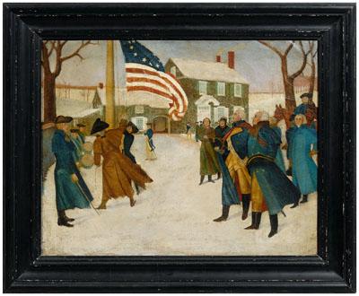 Washington at Valley Forge painting  93cee