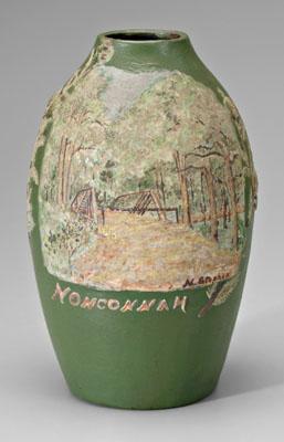 Nonconnah vase ovoid with polychrome 93d12