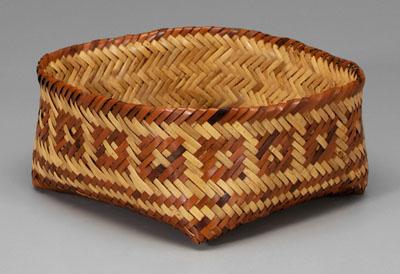 Cherokee double woven basket river 93d4c