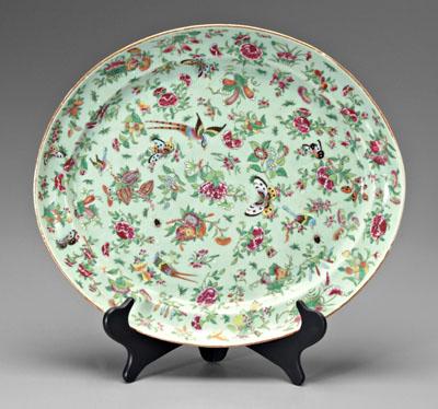 Chinese famille rose platter rose 93d60