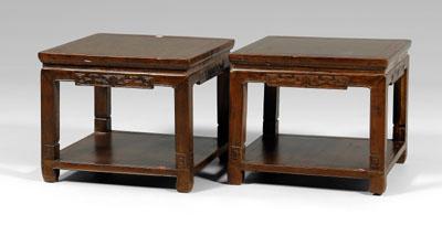 Pair Chinese side tables tops 93d67