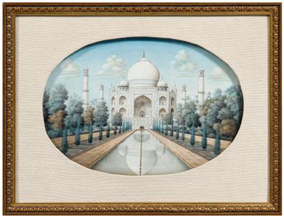 India School miniature, the Taj