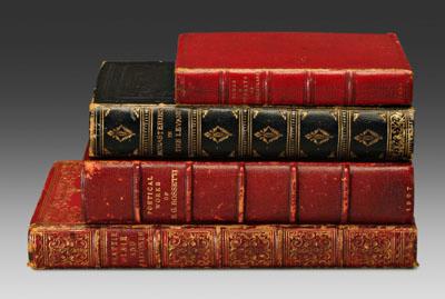 Four fore edge painted books Songs 93d7d