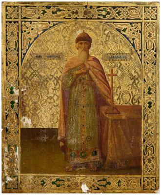 19th century Russian icon, saint