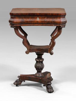 Classical mahogany work table,