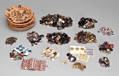 Extensive button collection: includes