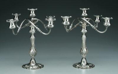 Pair Francis I sterling candelabra  93e95