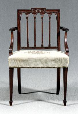 New York Federal mahogany armchair  93ea7