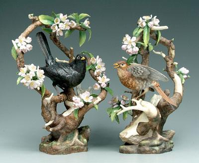 Two Boehm bird figurines blackbirds 93eb4