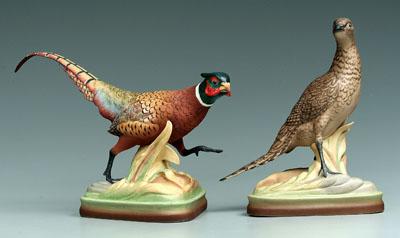 Two Boehm bird figurines: ring-neck