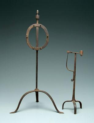 Wrought iron candle stand, rack: