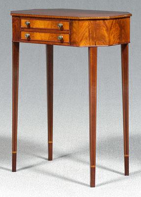 Federal style work table mahogany 93ed6