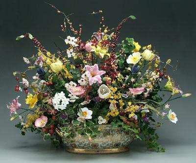 Modern porcelain flower arrangement  93edb