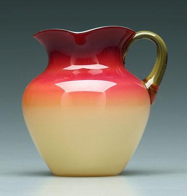 Wheeling peachblow pitcher glossy 93f08